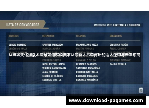 从阵容变化到战术信号如何解读国家队最新大名单背后的选人逻辑与未来布局